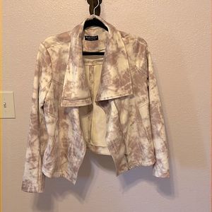Bagatelle women’s sueded tie dye jacket
